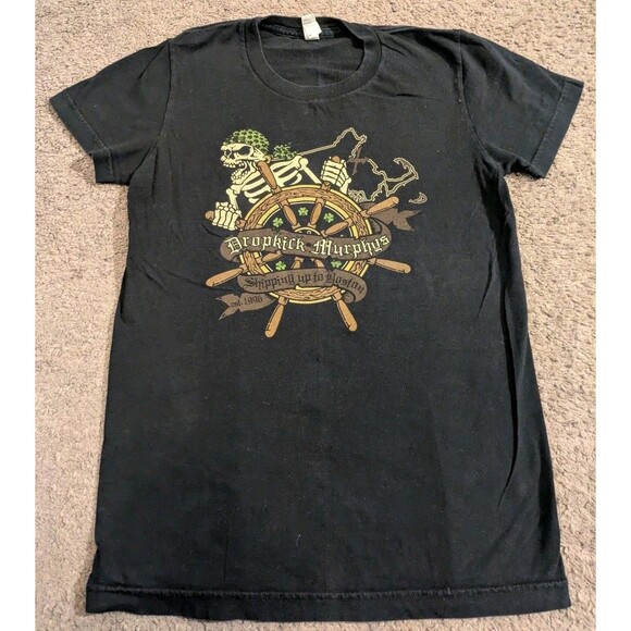 Dropkick Murphys Shipping Up To Boston T-Shirt Made in USA Women's Medium - Picture 1 of 6